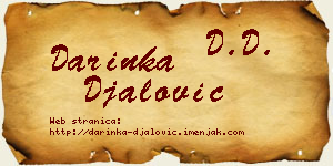 Darinka Đalović vizit kartica